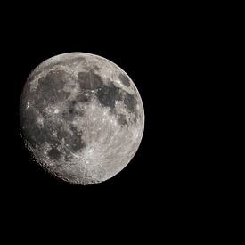 Der Mond, immer schön, auf diesem Bild zu 94% sichtbar! von Rob Smit