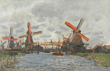 Molens bij Zaandam, Claude Monet 