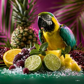 Oiseau tropical sur Gelissen Artworks