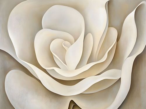 Rozenbloesem wit - Abstract