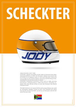 Jody Scheckter Helm van Theodor Decker