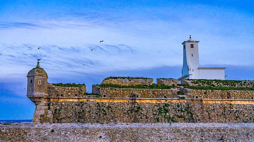 Peniche Fortress at sunset