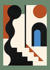 Abstract geometric painting by Julian Cross