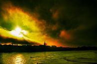 Dramatisch Nijmegen in de mist van Maerten Prins thumbnail