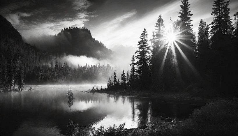 Canada landscape with lake by Mustafa Kurnaz