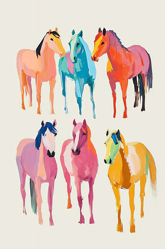 Rainbow Horse Parade II