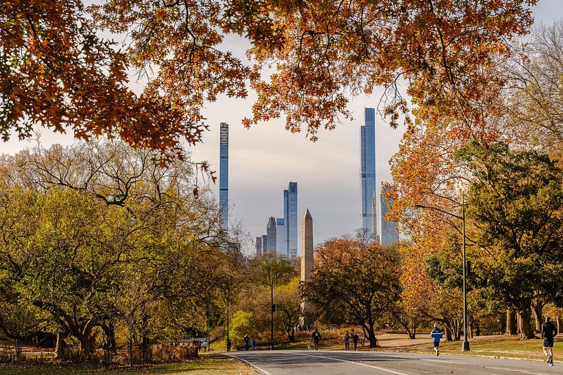 New York Central Park with skyscrapers by Kurt Krause