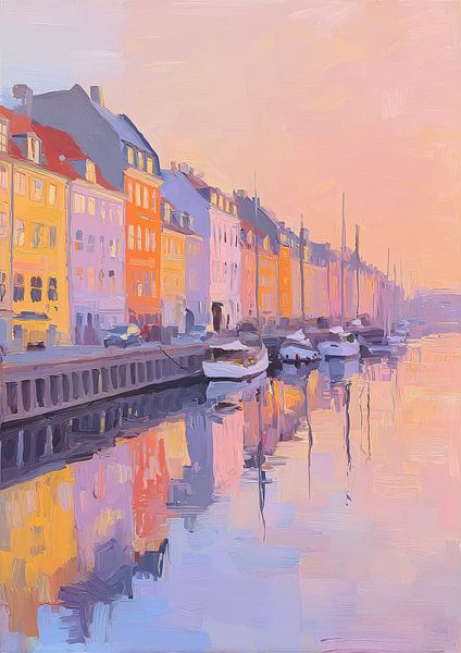 Kopenhagen Morgen Impressionismus von Niklas Maximilian
