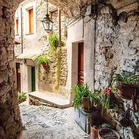 Steegje in Isolabona, Italië van Ellis Peeters
