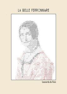 La Belle Ferronnière - ascii Kunst