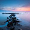 Golfbreker bij Enkhuizen aan het IJsselmeer van Rick Goede