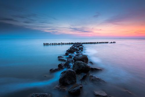 Golfbreker bij Enkhuizen aan het IJsselmeer