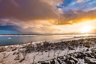 Icelandic winter sky  van Andreas Jansen thumbnail