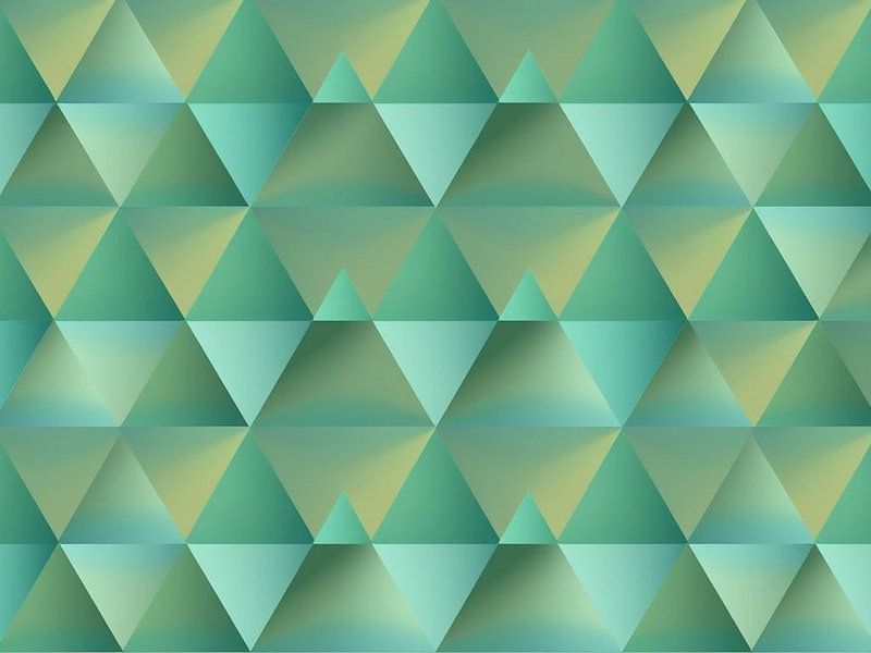 Les sommets verdoyants : Un paysage polygonal harmonieux par Artistic