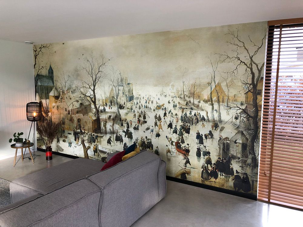 Winterlandschap met schaatsers, Hendrick Avercamp 