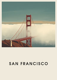 San Francisco – Mid-Century Travel Poster by Albert Klee