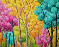 Colourful Trees | Color Splash