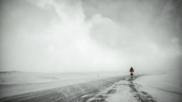 Tempête de neige - Islande sur Gerald Emming