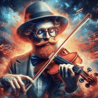 Man speelt viool
