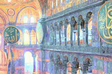 Im Inneren der Hagia Sofia von Frank Heinz