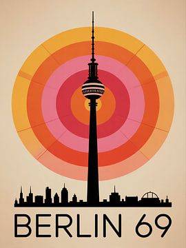 vintage poster berlin von Giandra Safaraz