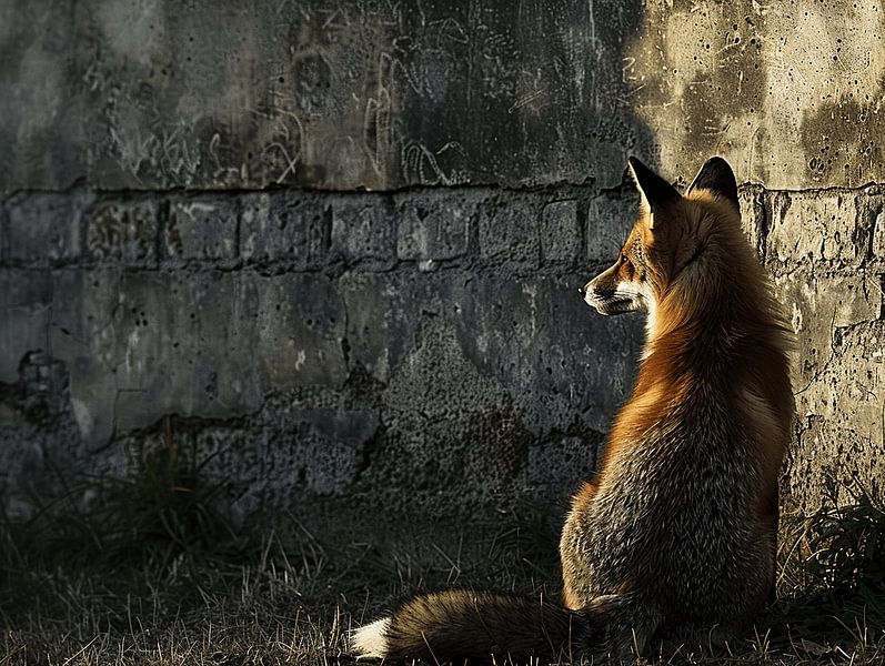A Morning Walk in Nature | The Magical Encounter with a Fox in the Morning Sun by Karina Brouwer
