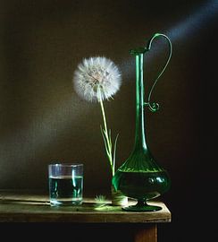 Stilleben mit Krug und großem Löwenzahn von Mykhailo Sherman