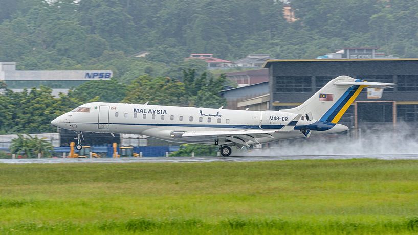 Royal Malaysian Air Force Bombardier Global Express. by Jaap van den Berg