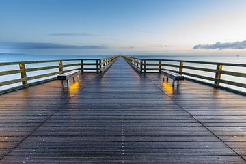 Pier in de badplaats Binz van Walter G. Allgöwer