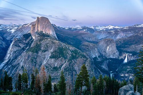 Yosemite Valley in het avondlicht