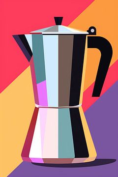 Colourful espresso maker by drdigitaldesign