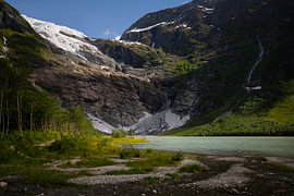 Brevatnet, ein Gletschersee in Norwegen von Bo Scheeringa Photography