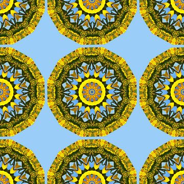 Sonnenblumen Muster, Blumen Mandala, Natur