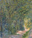 Wandelpad in het bos, Vincent van Gogh van Meesterlijcke Meesters thumbnail