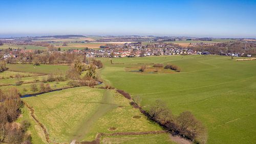 Luchtfoto van het Geuldal in Zuid-Limburg