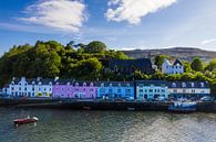 Colored houses harbour Portree Scotland by Peter Haastrecht, van thumbnail