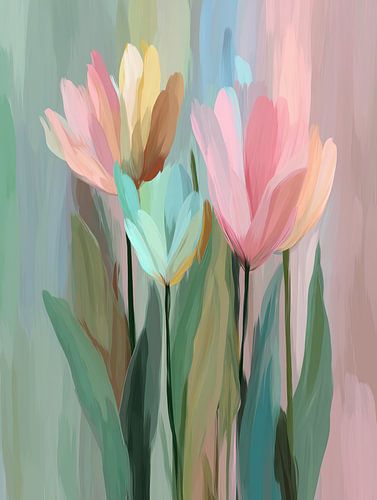 Des fleurs aux couleurs douces