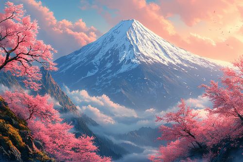 japanse kunst mount Fuji
