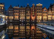 Damrak Amsterdam après le coucher du soleil par Remy Kremer Aperçu