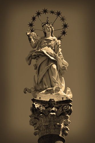 Toscane Italië Lucca Binnenstad Sepia