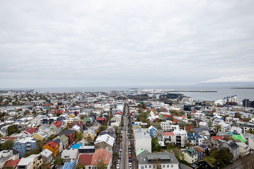 View of Reykjavík from Hallgrímskirkja | Travel Photography by Kelsey van den Bosch