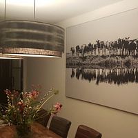 Kundenfoto: Kühe in einer Reihe (schwarz/weiß) von Annemieke van der Wiel, als artframe