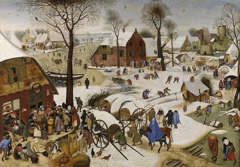 De volkstelling in Betlehem, Pieter Brueghel de Jonge van Meesterlijcke Meesters