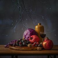 Still life with food and drink