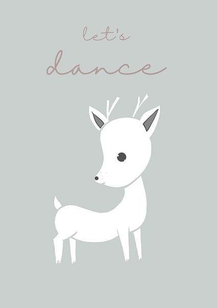 Illustration de cerf avec texte par Mark van Dellen