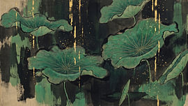 Cascade de lotus dorés sur Siti Zuliana