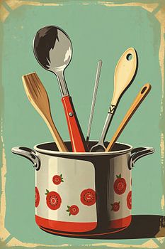 Vintage Kochutensilien