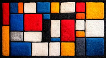 Mondriaan made of wool van Harry Hadders