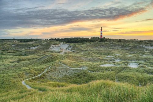 Lighthouse on Amrum at sunrise