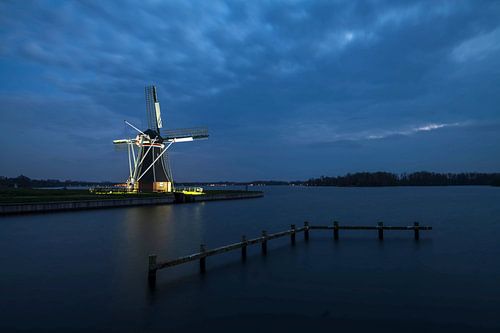 der Helfer in der blauen Stunde